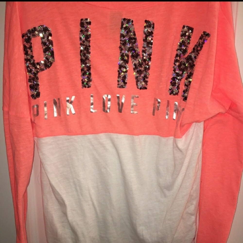 VS  Pink bling long sleeve
